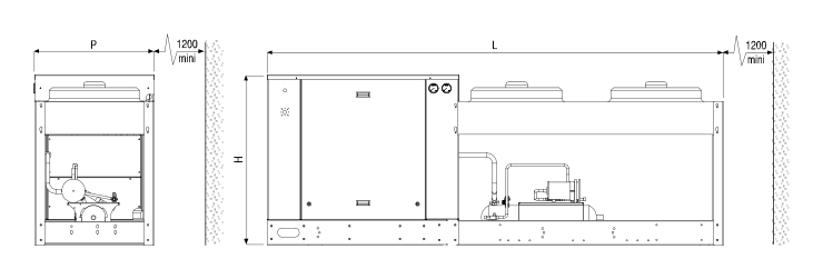 BRI MONOHV P400A/S (B) dimension drawing