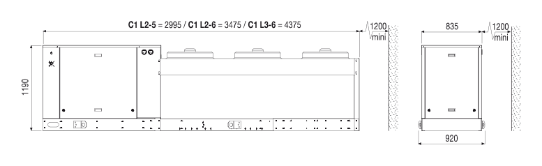 BRI MHV OCT 2P/4EES-4Y A C1 L2-5 dimension drawing