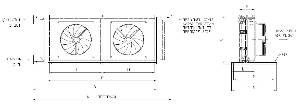 BC/BD-263BB1-B01 dimension drawing