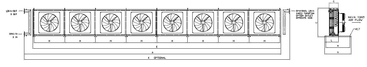 BC/BD-880DB1-B03 dimension drawing