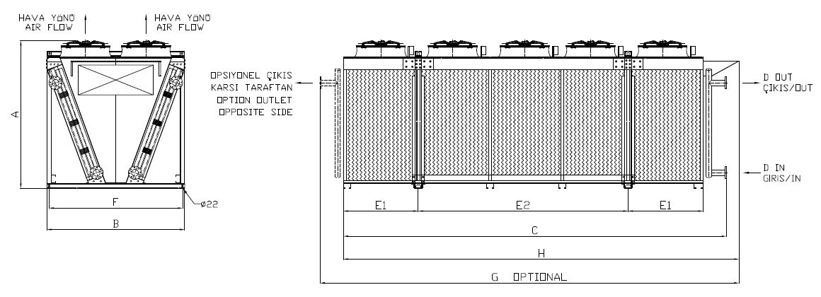 BE-2X580BC1-B01C dimension drawing