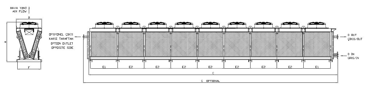 BE-980EB5-B01 dimension drawing