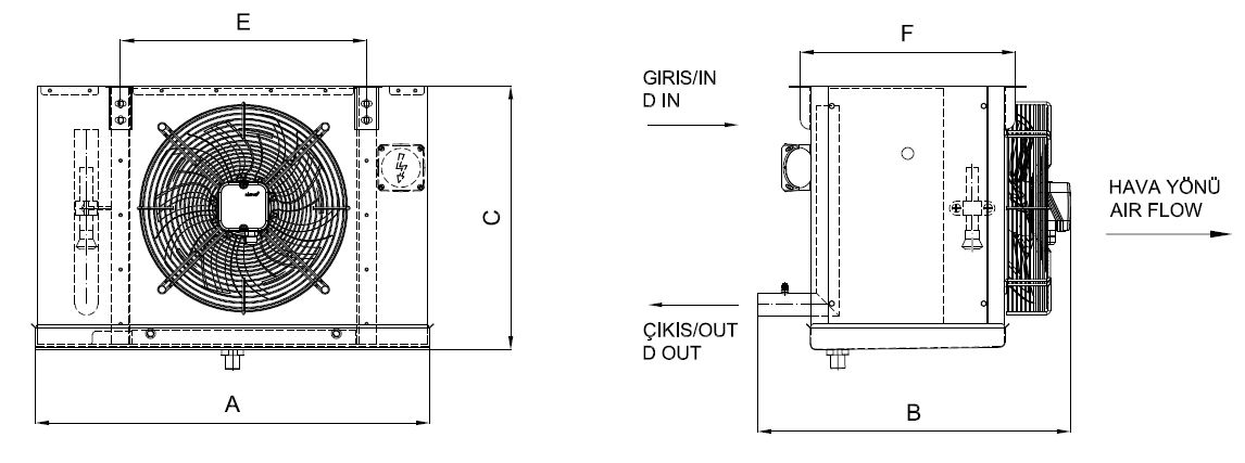 EA-130AC8-C01 dimension drawing