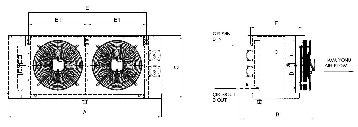 EA-230AC6-C05 dimension drawing