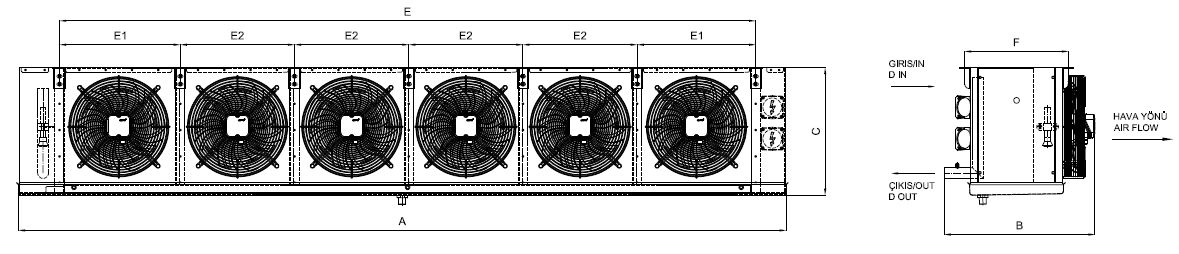 EA-630BC4-C01 dimension drawing