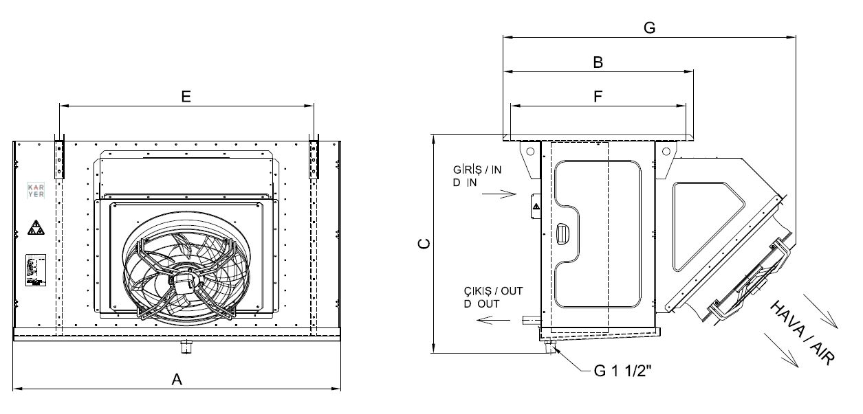 EA-DI-163GI10-A08 dimension drawing