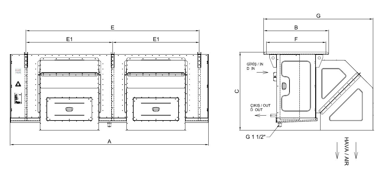 EA-DV-263GC10-A13 dimension drawing
