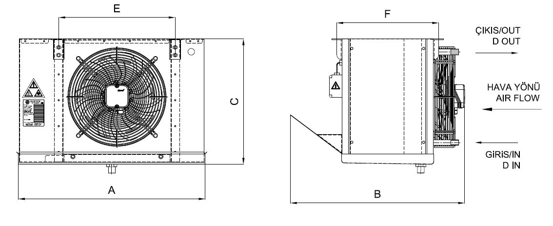 EA-GA-163BE7-A27 dimension drawing