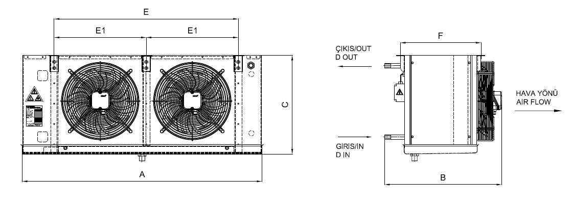 EB-G-220AE7-A05 dimension drawing