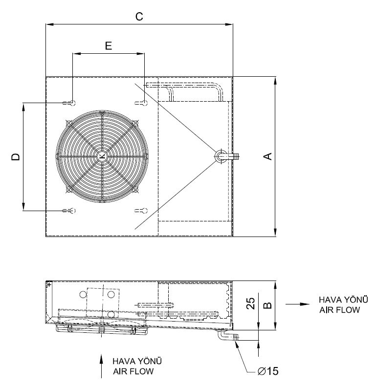 EC-A-120BC6-C25 dimension drawing