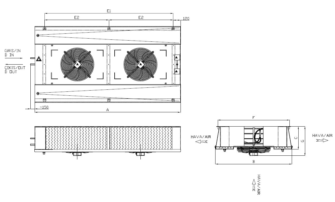 ED-230AE4-C25 dimension drawing