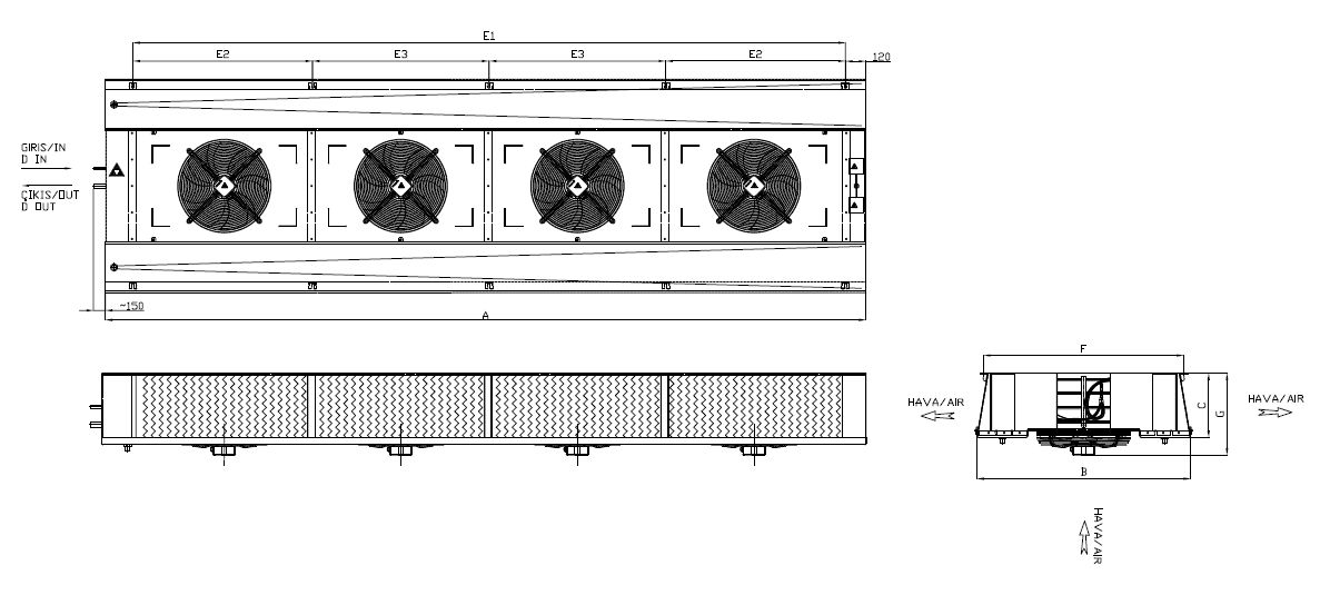 ED-430AC4-C21 dimension drawing