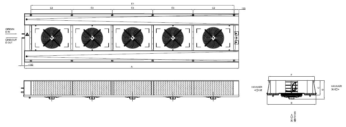 ED-530AC4-C21 dimension drawing