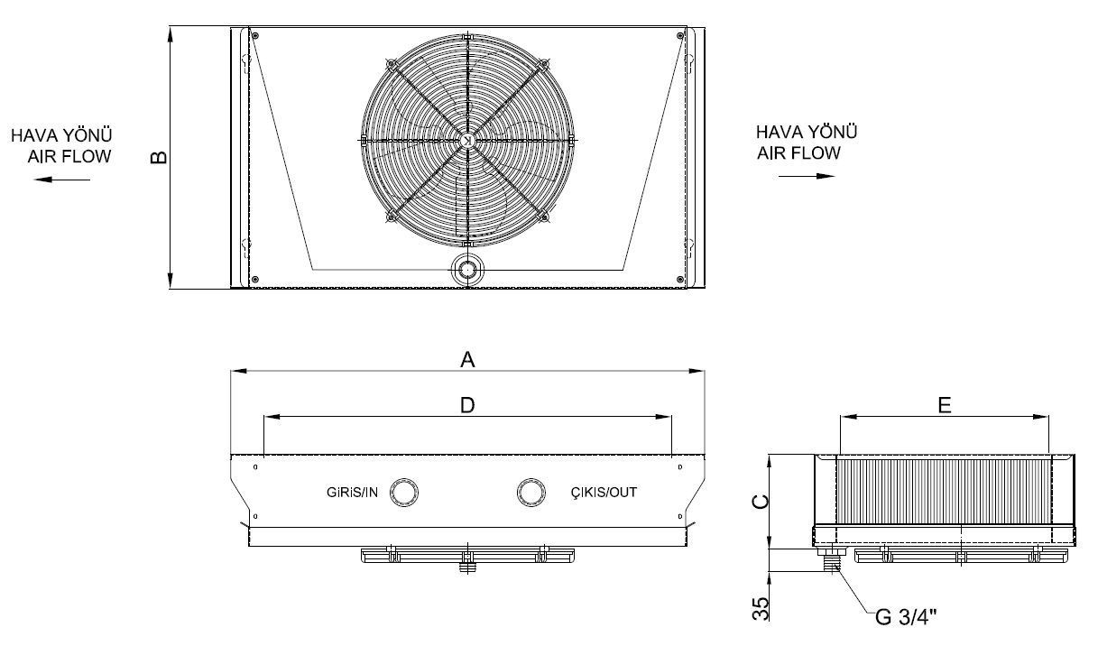 ED-A-C-125AB6-B24 dimension drawing