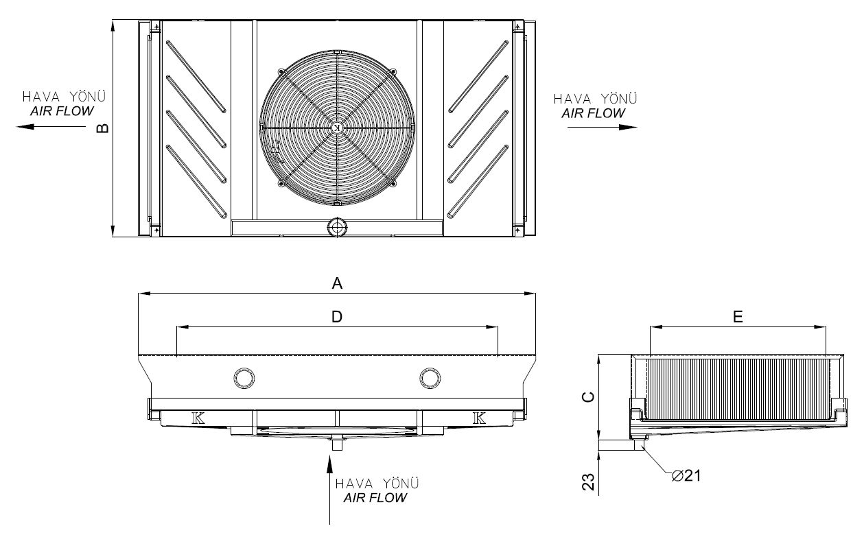 ED-P-B-125CD6-C24 dimension drawing