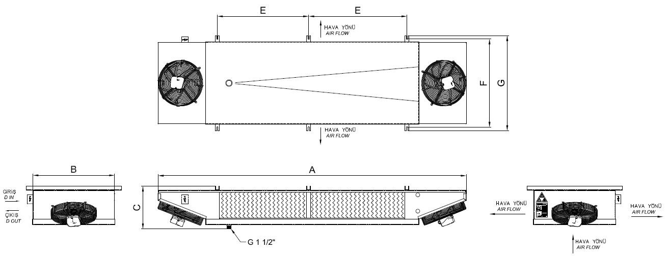 EM-220AC4-C25 dimension drawing
