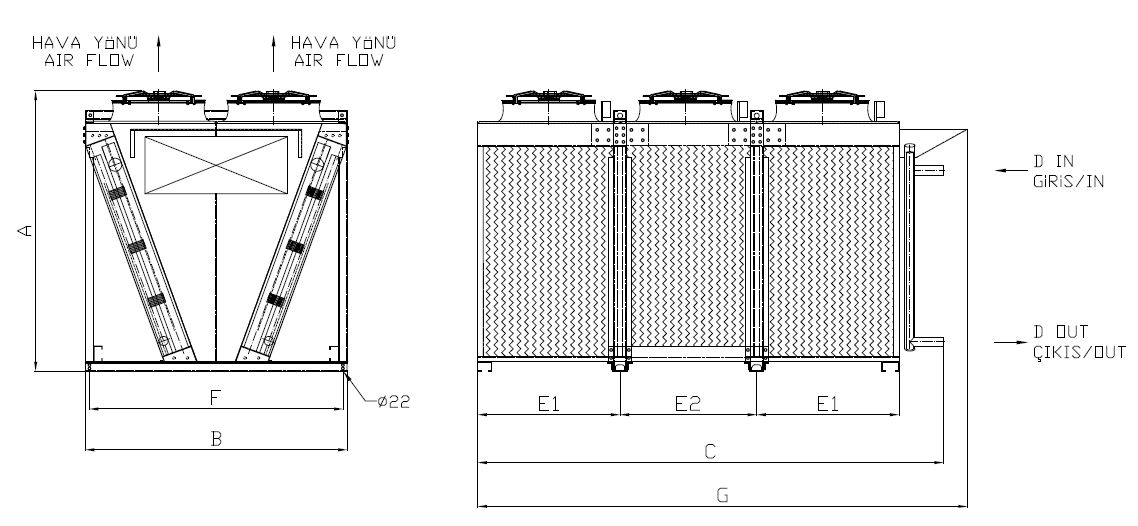 KC-2x380EB5-B01C dimension drawing
