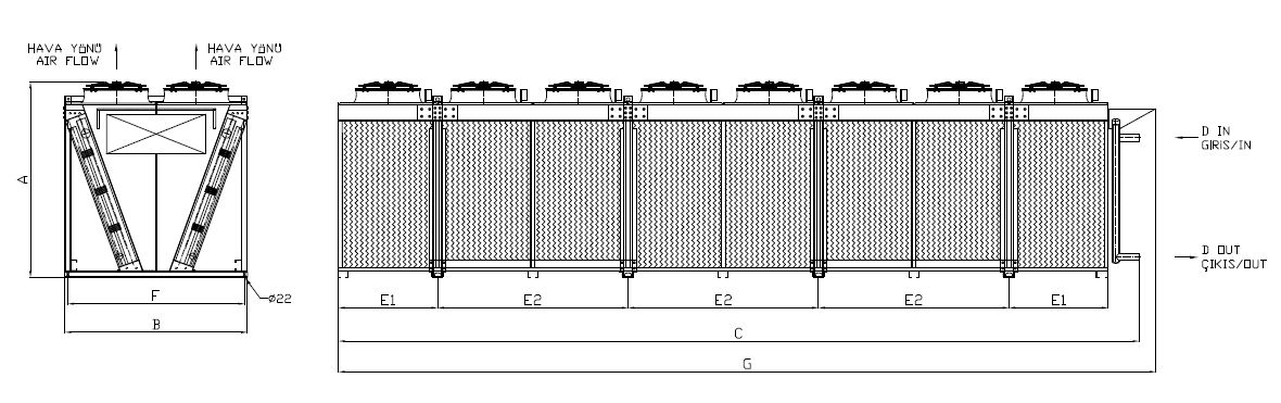 KC-2x880EC1-B01C dimension drawing