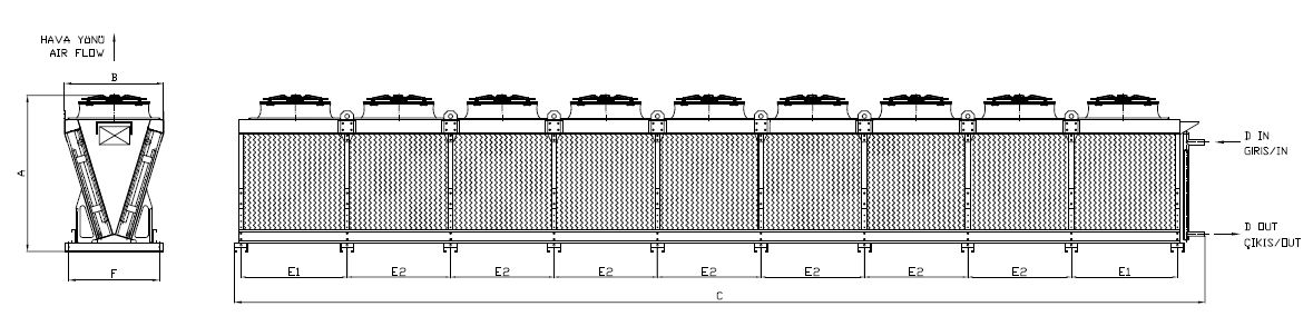 KC-980CC1-B01 dimension drawing