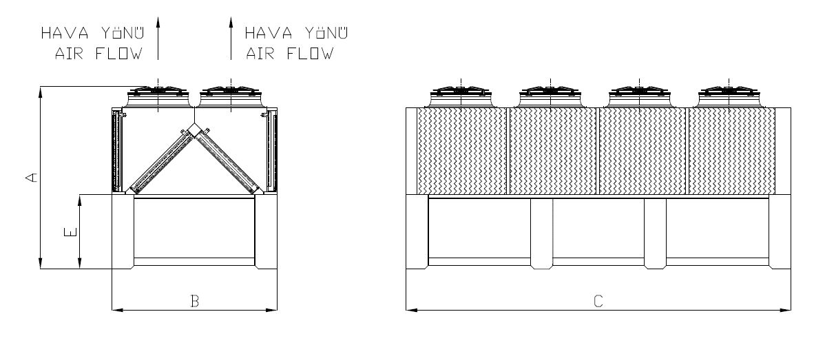 KC-WF-2x480BB1-B01C dimension drawing
