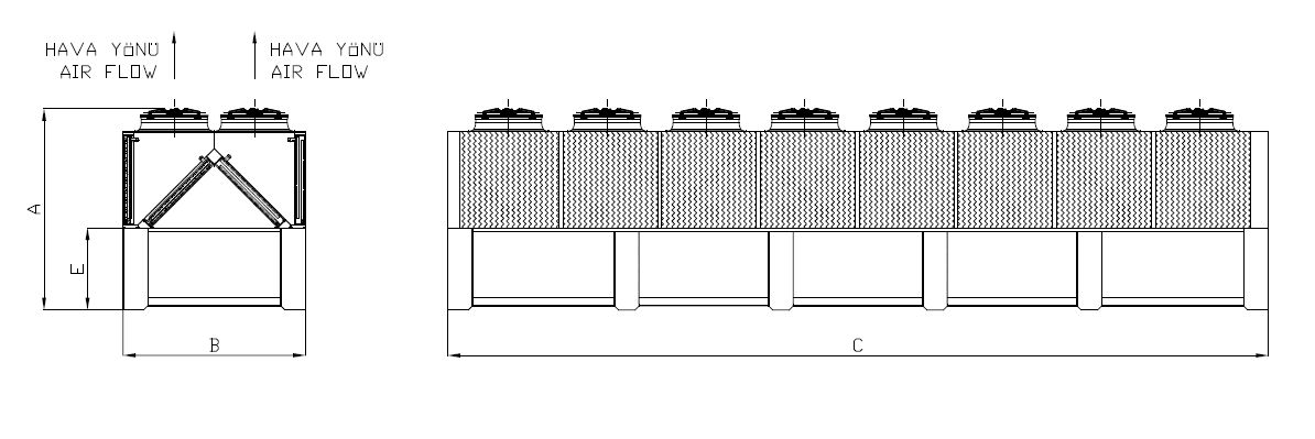 KC-WF-2x880AB5-B01C dimension drawing